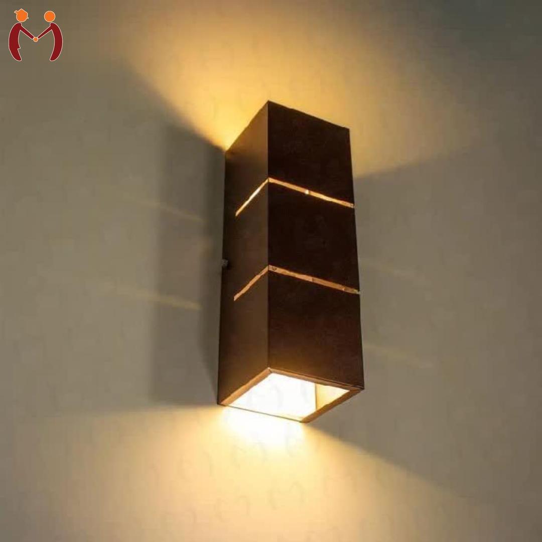 3D Wall Light Wooden Lamp 🪔
