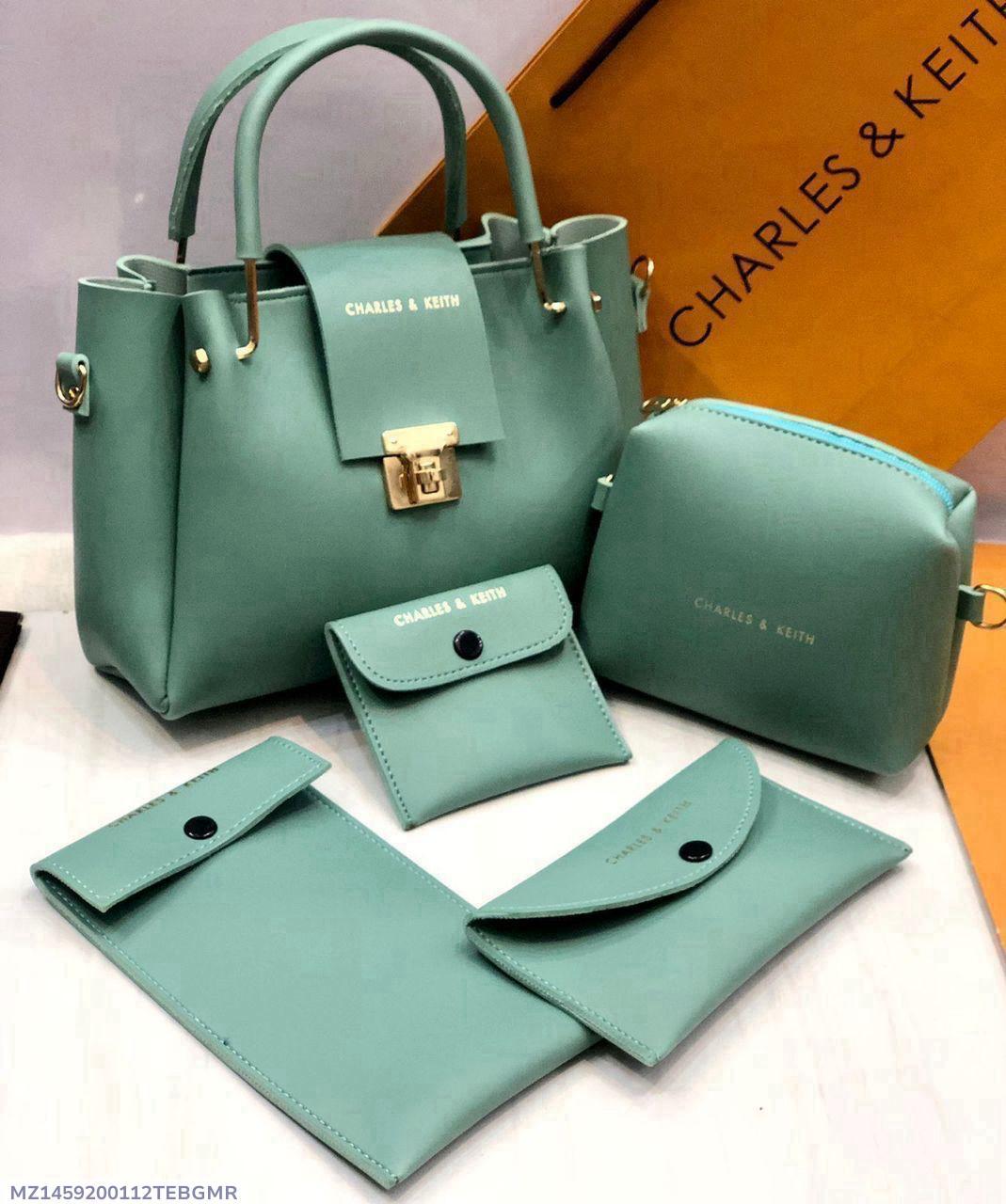 Women's Rexine Plain Hand Bag Set š