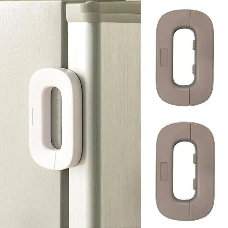 Refrigerator Child Safety Lock with 3M Adhesive (No Drilling Required)