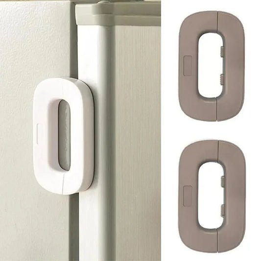 Refrigerator Child Safety Lock with 3M Adhesive (No Drilling Required)