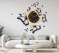 Butterfly Laminated Wall Clock With Backlight.