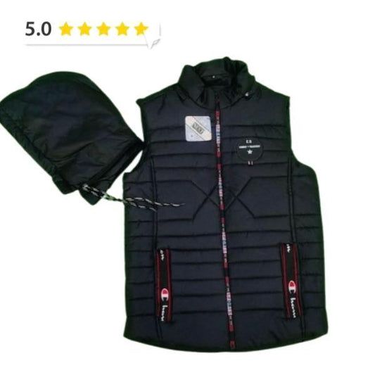 Men's Parachute Printed Sleeveless Jacket