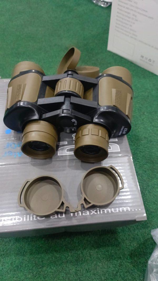 Durable Metal & Rubber Binoculars - 1 Pc for Outdoor Adventures