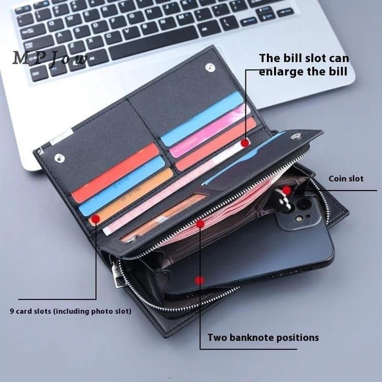 Men's Balebaily Long Wallet With Free Card Holder