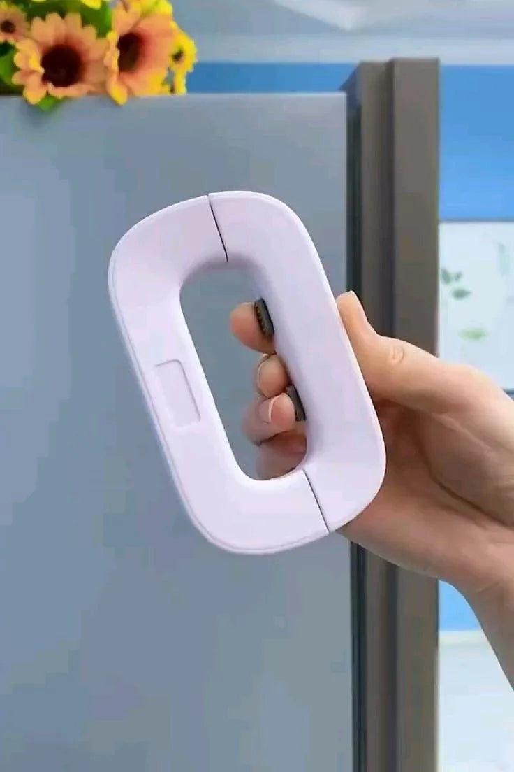 Refrigerator Child Safety Lock with 3M Adhesive (No Drilling Required)